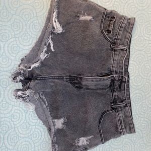 Black Jean Shorts